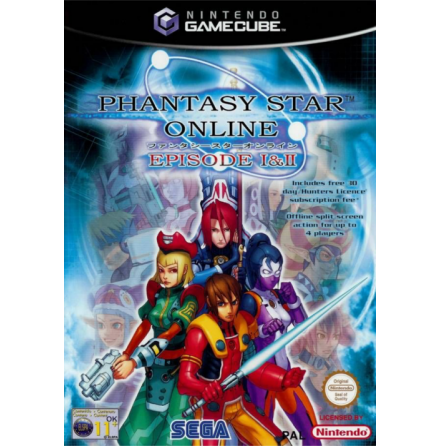 Phantasy Star Online Episode I & II - Nintendo Gamecube - PAL/EUR/SWD (SE/DK Manual) - Complete (CIB)